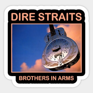 Dire Straits Brothers In Arms Guitar. Sticker